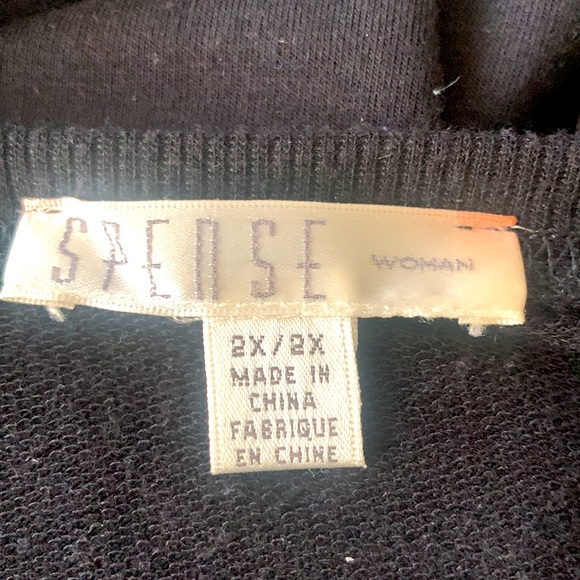 Spense black long sleeve with laced metal eyelets jersey flared dress - Picture 4 of 5